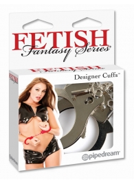 Металлические серебристые наручники Designer Metal Handcuffs - Pipedream - купить с доставкой в Петропавловске-Камчатском