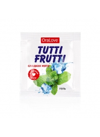 Пробник гель-смазки Tutti-frutti со вкусом мяты - 4 гр. - Биоритм - купить с доставкой в Петропавловске-Камчатском