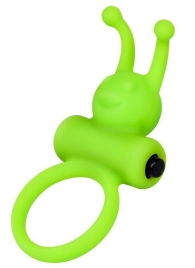 Зеленое эрекционное виброкольцо на пенис Cock Ring - A-toys - в Петропавловске-Камчатском купить с доставкой