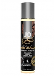 Лубрикант с ароматом шоколада JO GELATO DECADENT DOUBLE CHOCOLATE - 30 мл. - System JO - купить с доставкой в Петропавловске-Камчатском