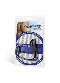 Стимулятор простаты с фиксацией эрекционным кольцом Prostate Gear - BlueLine - в Петропавловске-Камчатском купить с доставкой