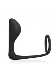 Стимулятор простаты с фиксацией эрекционным кольцом Prostate Gear - BlueLine - в Петропавловске-Камчатском купить с доставкой