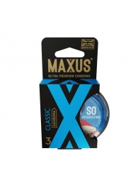 Классические презервативы в пластиковом кейсе MAXUS Classic - 3 шт. - Maxus - купить с доставкой в Петропавловске-Камчатском