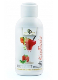 Интимный гель-смазка JUICY FRUIT с ароматом клубники - 100 мл. - БиоМед - купить с доставкой в Петропавловске-Камчатском