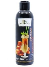 Интимный гель-смазка JUICY FRUIT с ароматом солёной карамели - 200 мл. - БиоМед - купить с доставкой в Петропавловске-Камчатском