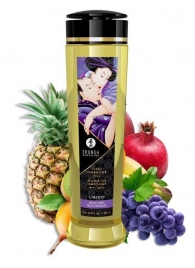 Массажное масло Libido Exotic Fruits с ароматом экзотических фруктов - 240 мл. - Shunga - купить с доставкой в Петропавловске-Камчатском