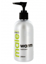 Лубрикант с согревающим эффектом MALE Cobeco Warm Lubricant - 250 мл. - Cobeco - купить с доставкой в Петропавловске-Камчатском