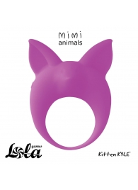 Фиолетовое эрекционное кольцо Kitten Kyle - Lola Games - в Петропавловске-Камчатском купить с доставкой