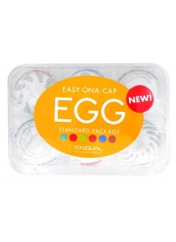 Набор из 6 мастурбаторов Tenga EGG Easy Beat с различным рельефом - Tenga - в Петропавловске-Камчатском купить с доставкой