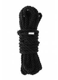 Черная веревка для шибари DELUXE BONDAGE ROPE - 5 м. - Dream Toys - купить с доставкой в Петропавловске-Камчатском