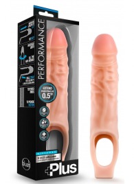Телесный реалистичный фаллоудлинитель 9 Inch Silicone Cock Sheath Penis Extender - 22,86 см. - Blush Novelties - в Петропавловске-Камчатском купить с доставкой