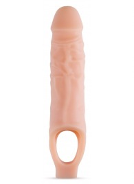 Телесный реалистичный фаллоудлинитель 9 Inch Silicone Cock Sheath Penis Extender - 22,86 см. - Blush Novelties - в Петропавловске-Камчатском купить с доставкой