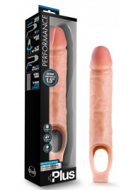 Телесный реалистичный фаллоудлинитель 10 Inch Silicone Cock Sheath Penis Extender - 25,4 см. - Blush Novelties - в Петропавловске-Камчатском купить с доставкой