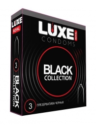 Черные презервативы LUXE Royal Black Collection - 3 шт. - Luxe - купить с доставкой в Петропавловске-Камчатском