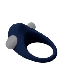 Гладкое синее эрекционное виброкольцо STIMU RING - Dream Toys - в Петропавловске-Камчатском купить с доставкой