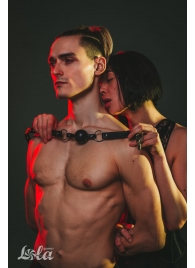 Черный кляп Love Addict на замочке - Lola Games - купить с доставкой в Петропавловске-Камчатском