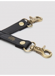 Черный фиксатор для манжет Bound to You Faux Leather Hogtie - Fifty Shades of Grey - купить с доставкой в Петропавловске-Камчатском