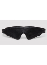 Черная плотная маска на глаза Bound to You Faux Leather Blindfold - Fifty Shades of Grey - купить с доставкой в Петропавловске-Камчатском