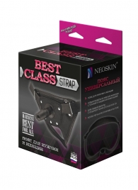 Черный пояс для насадок BEST CLASS STRAP - LOVETOY (А-Полимер) - купить с доставкой в Петропавловске-Камчатском
