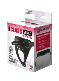 Черный пояс для насадок CLASS STRAP Restyling - LOVETOY (А-Полимер) - купить с доставкой в Петропавловске-Камчатском