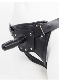 Черный пояс для насадок CLASS STRAP Restyling - LOVETOY (А-Полимер) - купить с доставкой в Петропавловске-Камчатском