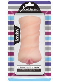 Телесный мастурбатор-вагина X-Basic Pocket Pussy без вибрации - Lovetoy - в Петропавловске-Камчатском купить с доставкой