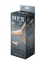 Телесный мужской парапротез MEN STYLE - 15 см. - LOVETOY (А-Полимер) - купить с доставкой в Петропавловске-Камчатском
