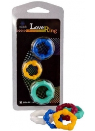 Набор из 3 цветных эрекционных колец Love Ring - Sitabella - в Петропавловске-Камчатском купить с доставкой