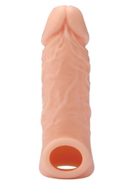 Телесная насадка EXTENDER WITH BALL STRAP 5.5 - 14 см. - Dream Toys - в Петропавловске-Камчатском купить с доставкой