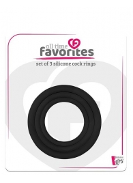 Набор из 3 эрекционных колец SILICONE COCKRINGS - Dream Toys - в Петропавловске-Камчатском купить с доставкой