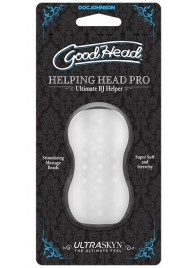 Прозрачный мини-мастурбатор Helping Head Pro - Doc Johnson - в Петропавловске-Камчатском купить с доставкой