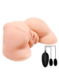 Телесная вибровагина Julie с 2 рабочими отверстиями - Baile - в Петропавловске-Камчатском купить с доставкой