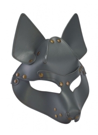 Серая маска Wolf с клепками - Sitabella - купить с доставкой в Петропавловске-Камчатском