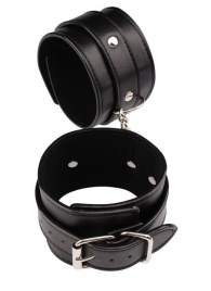 Черные оковы Classic Ankle Cuffs - Chisa - купить с доставкой в Петропавловске-Камчатском