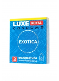 Текстурированные презервативы LUXE Royal Exotica - 3 шт. - Luxe - купить с доставкой в Петропавловске-Камчатском