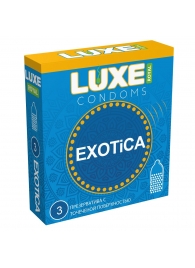 Текстурированные презервативы LUXE Royal Exotica - 3 шт. - Luxe - купить с доставкой в Петропавловске-Камчатском