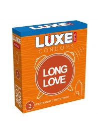 Презервативы с продлевающим эффектом LUXE Royal Long Love - 3 шт. - Luxe - купить с доставкой в Петропавловске-Камчатском