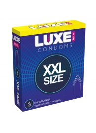 Презервативы увеличенного размера LUXE Royal XXL Size - 3 шт. - Luxe - купить с доставкой в Петропавловске-Камчатском