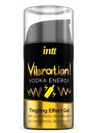 Жидкий интимный гель с эффектом вибрации Vibration! Vodka Energy - 15 мл. - INTT - купить с доставкой в Петропавловске-Камчатском