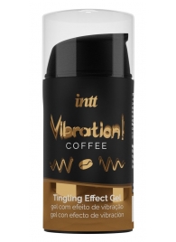 Жидкий интимный гель с эффектом вибрации Vibration! Coffee - 15 мл. - INTT - купить с доставкой в Петропавловске-Камчатском
