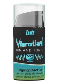 Жидкий интимный гель с эффектом вибрации Vibration! Gin   Tonic - 15 мл. - INTT - купить с доставкой в Петропавловске-Камчатском