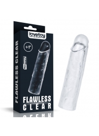 Прозрачная насадка-удлинитель Flawless Clear Penis Sleeve Add 1 - 15,5 см. - Lovetoy - в Петропавловске-Камчатском купить с доставкой