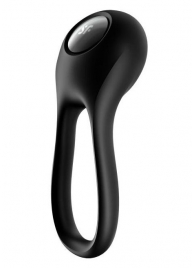 Черное эрекционное виброкольцо Majestic Duo - Satisfyer - в Петропавловске-Камчатском купить с доставкой