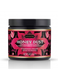 Пудра для тела Honey Dust Body Powder с ароматом клубники - 170 гр. - Kama Sutra - купить с доставкой в Петропавловске-Камчатском