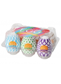 Набор из 6 мастурбаторов Tenga EGG IV с различным рельефом - Tenga - в Петропавловске-Камчатском купить с доставкой