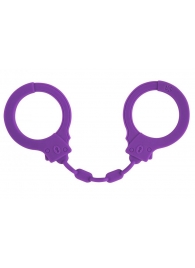 Фиолетовые силиконовые наручники Suppression - Lola Games - купить с доставкой в Петропавловске-Камчатском