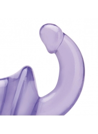 Фиолетовый безремневой страпон Strapless Strap-On - Lux Fetish - купить с доставкой в Петропавловске-Камчатском