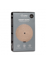 Пеньковая веревка для связывания Hemp Rope - 5 м. - Easy toys - купить с доставкой в Петропавловске-Камчатском
