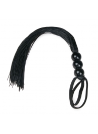 Черная силиконовая плеть Silicone Whip - 32 см. - Easy toys - купить с доставкой в Петропавловске-Камчатском