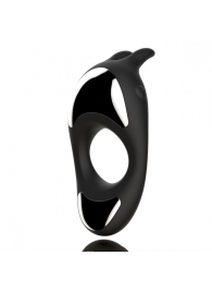 Черное эрекционное кольцо с двумя моторами Zeus Dual Vibe Cock Ring - FeelzToys - в Петропавловске-Камчатском купить с доставкой
